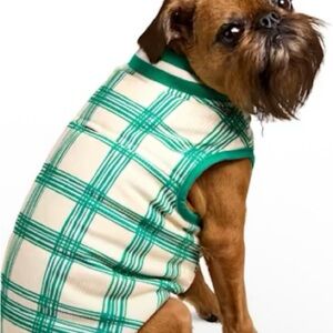 Youly Green Plaid Dog Vest / Coat